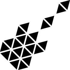 Polygonal Triangles Guitar Outline Svg Vector, Free Vectors File